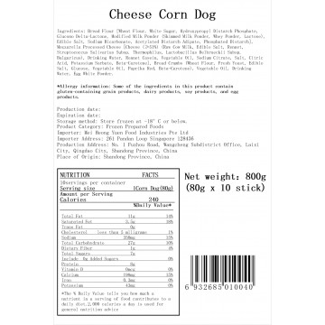 Corn Dog - Cheese (80g x 10pcs)
